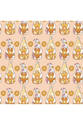 Fabric, Camelot Fabrics, Gnome Sweet Gnome Collection - Light Orange